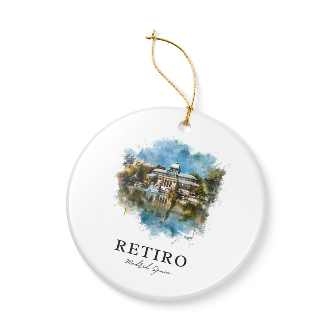 Retiro Spain Ornament: Unique Retiro Souvenir, Retiro Spain Xmas Decor, and Authentic Retiro Gift