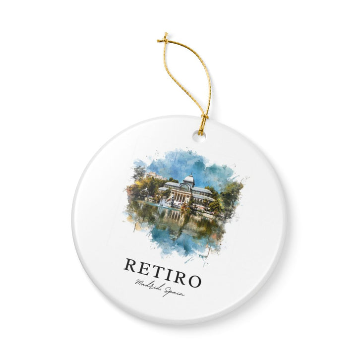 Retiro Spain Ornament: Unique Retiro Souvenir, Retiro Spain Xmas Decor, and Authentic Retiro Gift