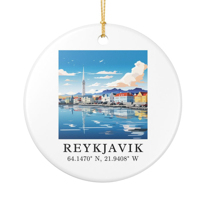 Reykjavik Iceland Ornament | Christmas Travel Souvenir Gift