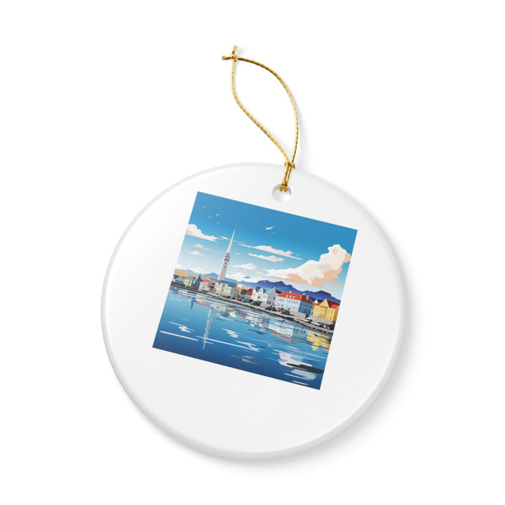 Reykjavik Iceland Ornament: Unique Reykjavik Souvenir, Reykjavik Iceland Xmas Decor, and Authentic Reykjavik Gift