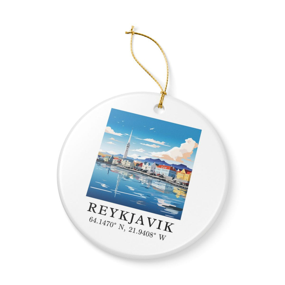 Reykjavik Iceland Ornament | Christmas Travel Souvenir Gift