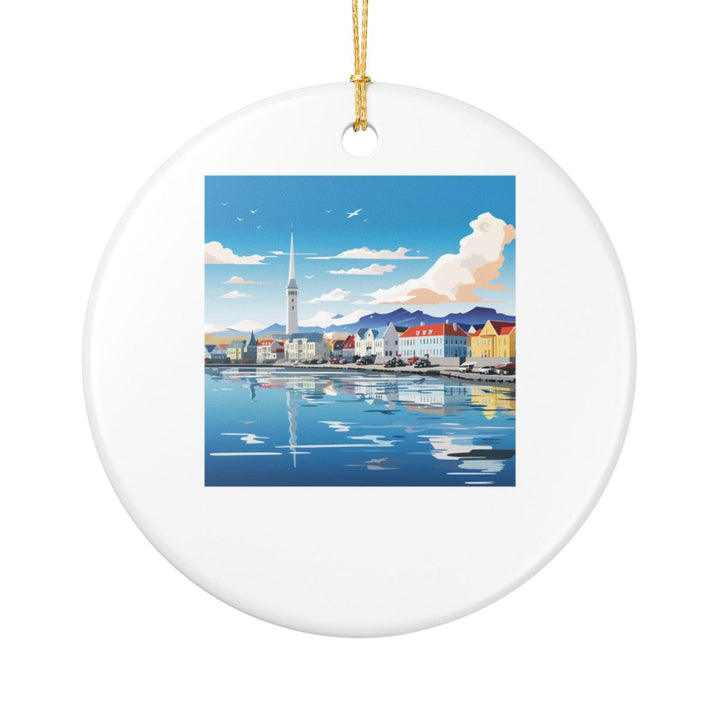 Reykjavik Iceland Ornament: Unique Reykjavik Souvenir, Reykjavik Iceland Xmas Decor, and Authentic Reykjavik Gift
