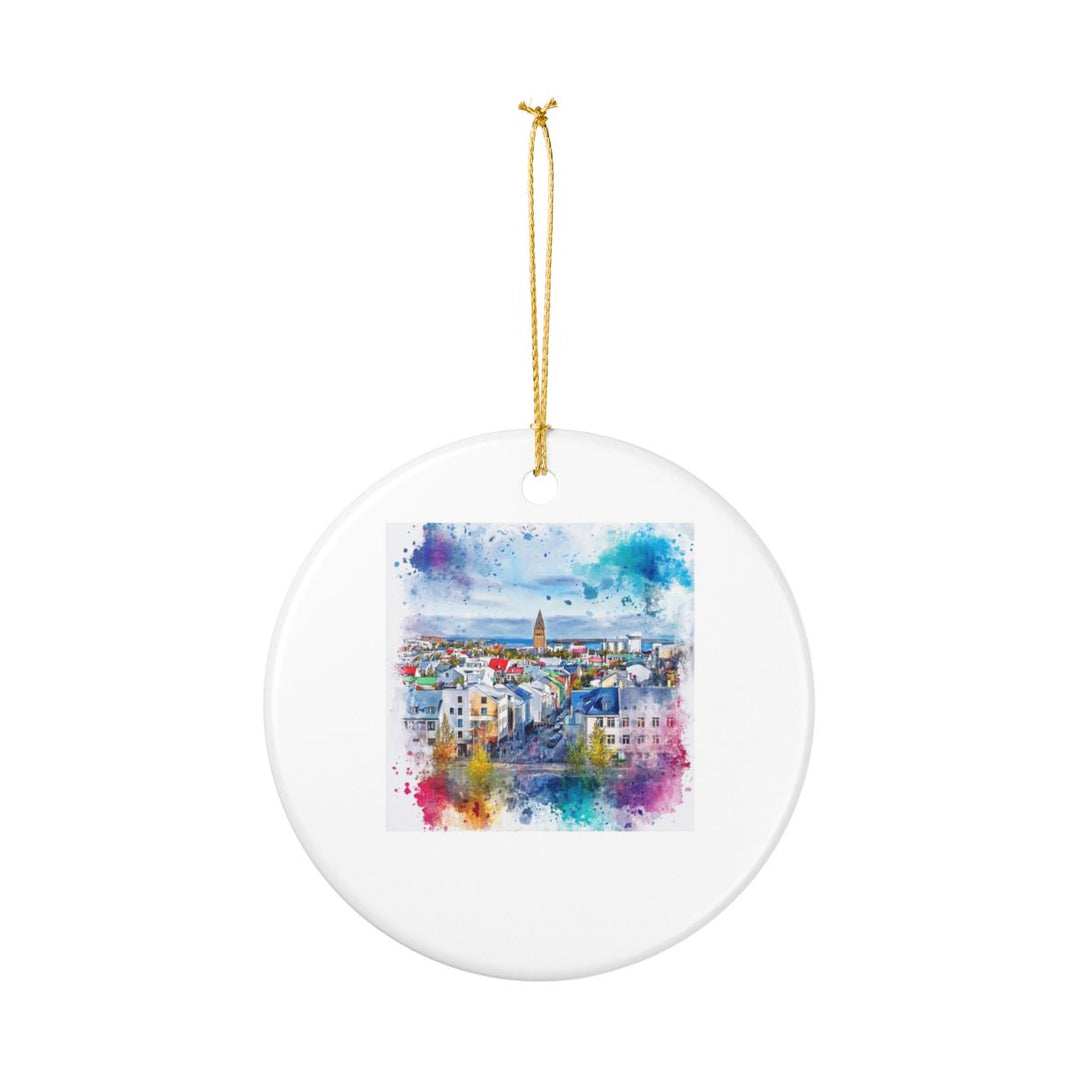 Reykjavik Iceland Ornament: Unique Reykjavik Souvenir, Reykjavik Iceland Xmas Decor, and Authentic Reykjavik Gift