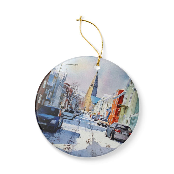 Reykjavik Iceland Ornament: Unique Reykjavik Souvenir, Reykjavik Iceland Xmas Decor, and Authentic Reykjavik Gift