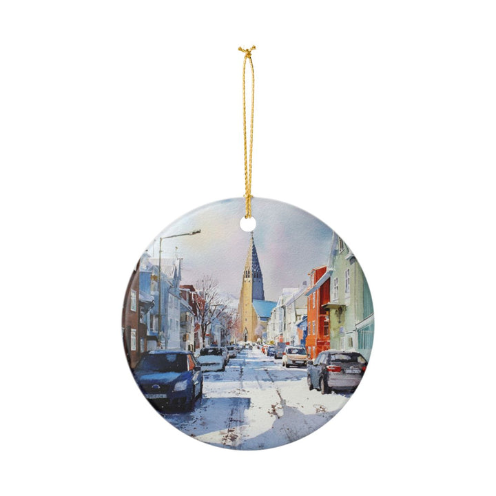 Reykjavik Iceland Ornament: Unique Reykjavik Souvenir, Reykjavik Iceland Xmas Decor, and Authentic Reykjavik Gift