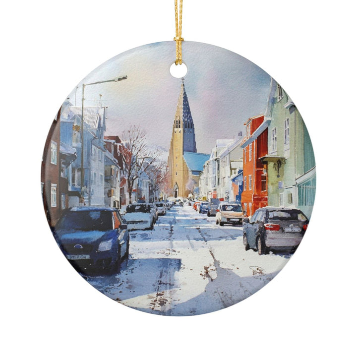 Reykjavik Iceland Ornament: Unique Reykjavik Souvenir, Reykjavik Iceland Xmas Decor, and Authentic Reykjavik Gift