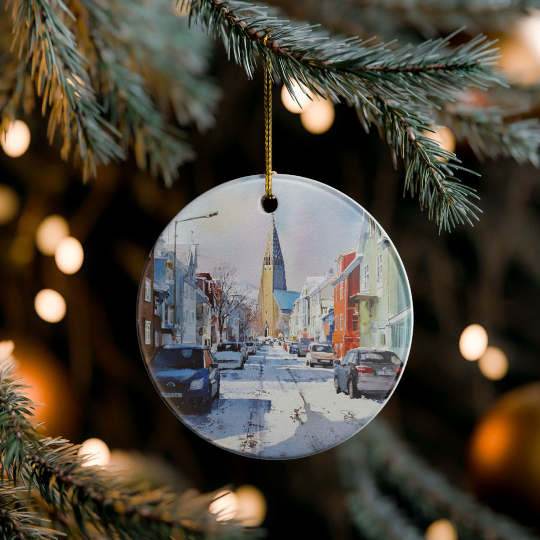 Reykjavik Iceland Ornament: Unique Reykjavik Souvenir, Reykjavik Iceland Xmas Decor, and Authentic Reykjavik Gift