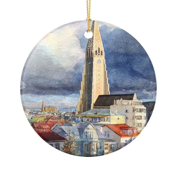 Reykjavik Iceland Ornament: Unique Reykjavik Souvenir, Reykjavik Iceland Xmas Decor, and Authentic Reykjavik Gift