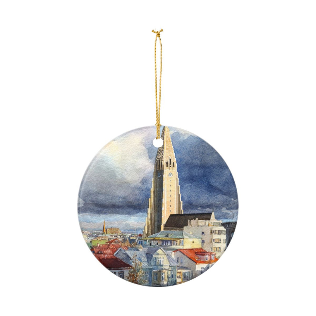 Reykjavik Iceland Ornament: Unique Reykjavik Souvenir, Reykjavik Iceland Xmas Decor, and Authentic Reykjavik Gift