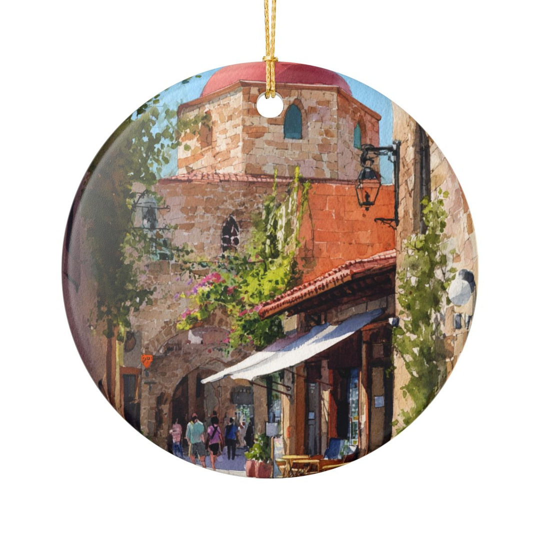 Rhodes Greece Ornament: Unique Rhodes Greece Souvenir, Rhodes Greece Xmas Decor, and Authentic Rhodes Greece Gift