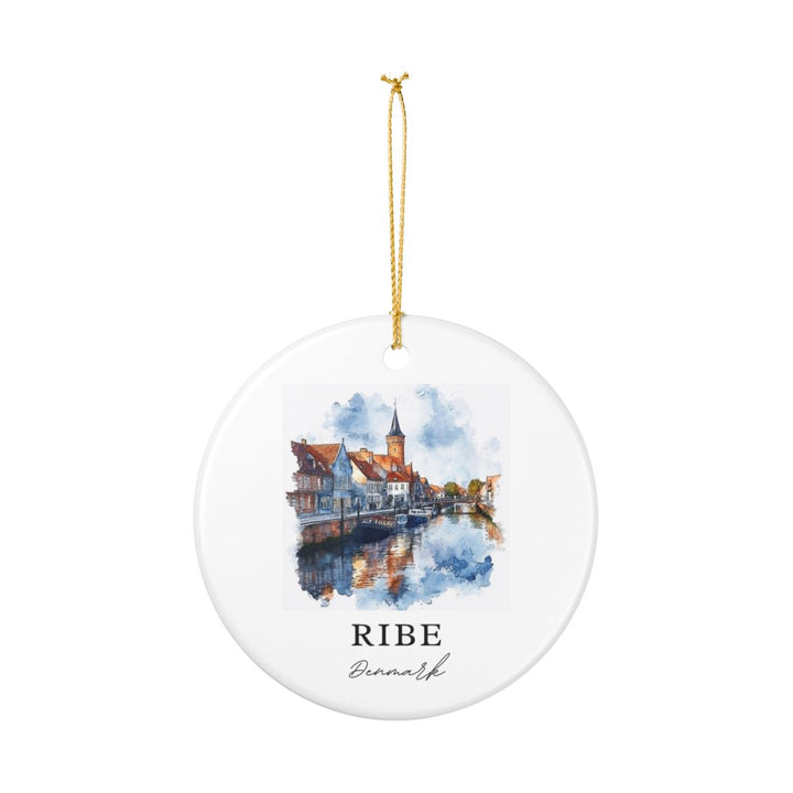 Ribe Denmark Ornament: Unique Ribe Denmark Souvenir, Ribe Denmark Xmas Decor, and Authentic Ribe Denmark Gift