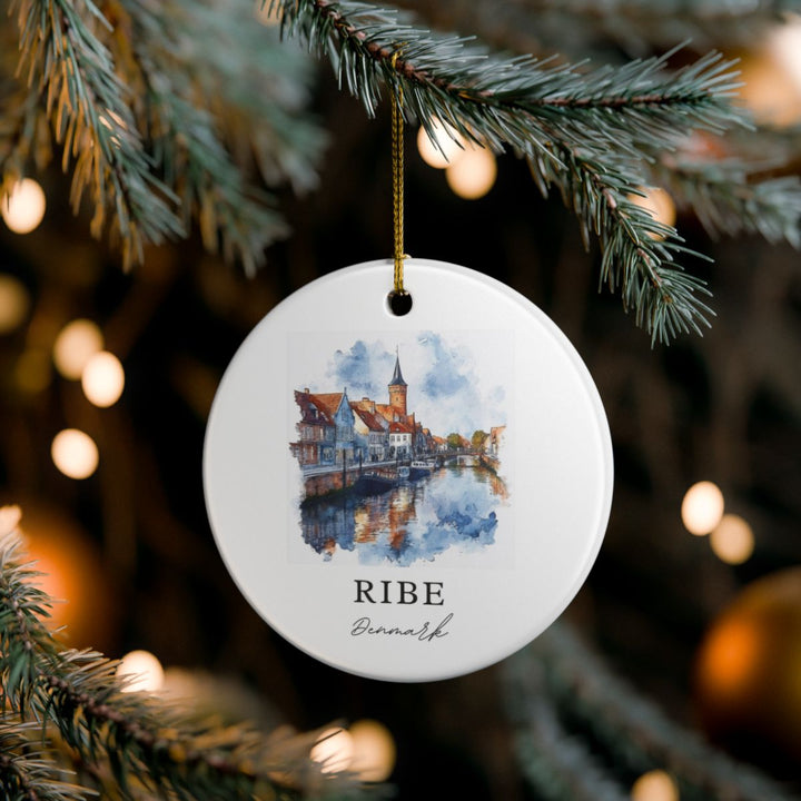 Ribe Denmark Ornament: Unique Ribe Denmark Souvenir, Ribe Denmark Xmas Decor, and Authentic Ribe Denmark Gift