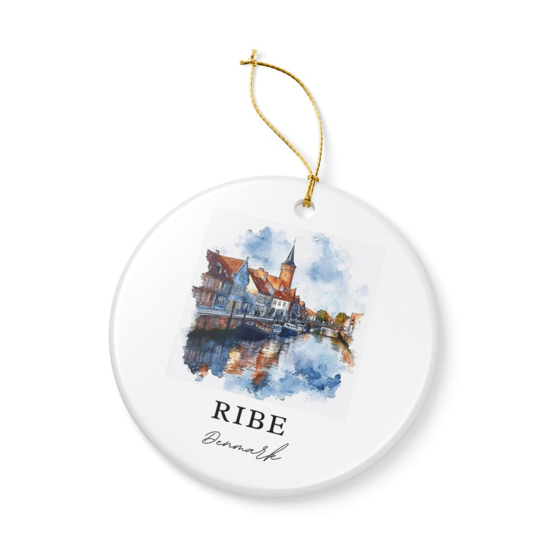 Ribe Denmark Ornament: Unique Ribe Denmark Souvenir, Ribe Denmark Xmas Decor, and Authentic Ribe Denmark Gift