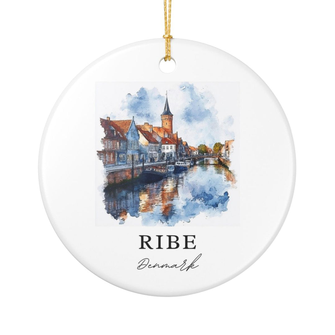 Ribe Denmark Ornament: Unique Ribe Denmark Souvenir, Ribe Denmark Xmas Decor, and Authentic Ribe Denmark Gift