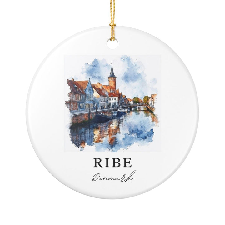 Ribe Denmark Ornament: Unique Ribe Denmark Souvenir, Ribe Denmark Xmas Decor, and Authentic Ribe Denmark Gift