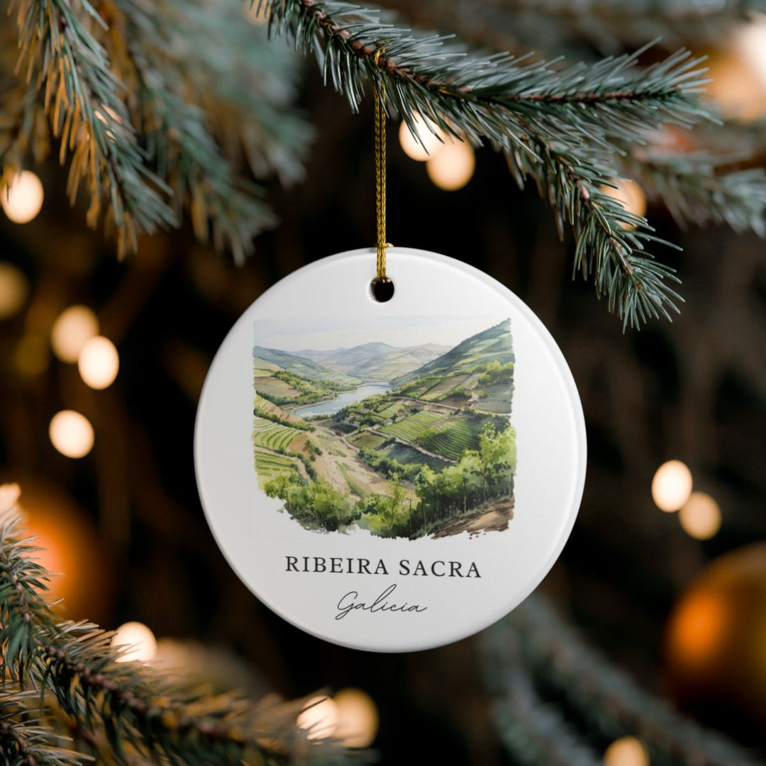 Ribeira Sacra Spain Ornament: Unique Ribeira Sacra Souvenir, Ribeira Sacra Spain Xmas Decor, and Authentic Ribeira Sacra Gift