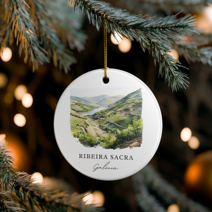 Ribeira Sacra Spain Ornament: Unique Ribeira Sacra Souvenir, Ribeira Sacra Spain Xmas Decor, and Authentic Ribeira Sacra Gift