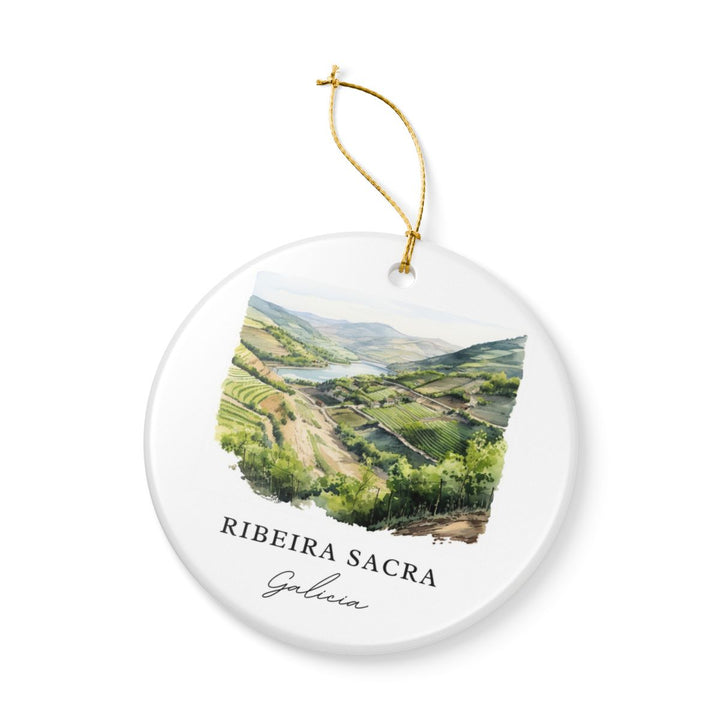 Ribeira Sacra Spain Ornament: Unique Ribeira Sacra Souvenir, Ribeira Sacra Spain Xmas Decor, and Authentic Ribeira Sacra Gift