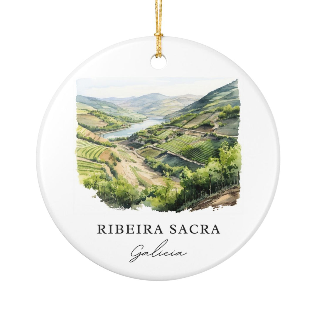 Ribeira Sacra Spain Ornament: Unique Ribeira Sacra Souvenir, Ribeira Sacra Spain Xmas Decor, and Authentic Ribeira Sacra Gift