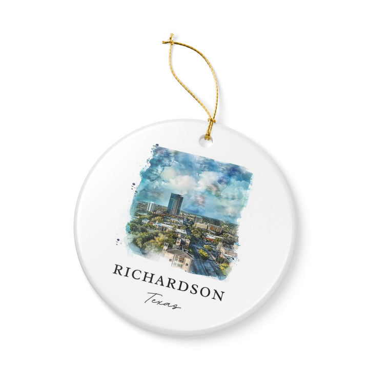 Richardson Texas Ornament: Unique Richardson Texas Souvenir, Richardson Texas Xmas Decor, and Authentic Richardson Texas Gift