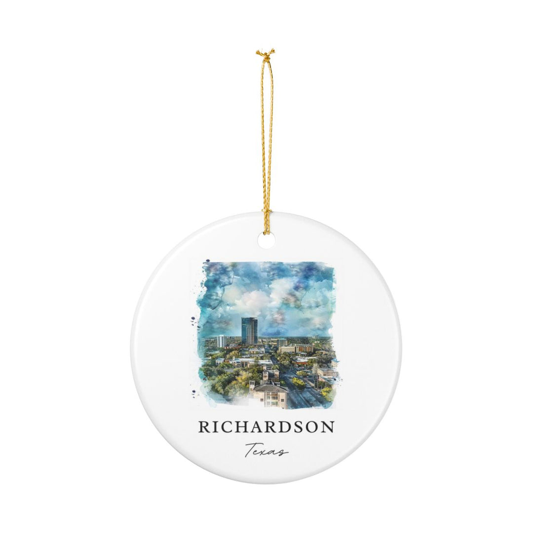 Richardson Texas Ornament: Unique Richardson Texas Souvenir, Richardson Texas Xmas Decor, and Authentic Richardson Texas Gift