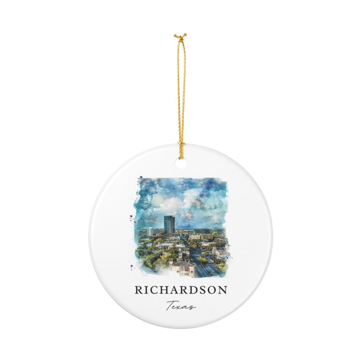 Richardson Texas Ornament: Unique Richardson Texas Souvenir, Richardson Texas Xmas Decor, and Authentic Richardson Texas Gift