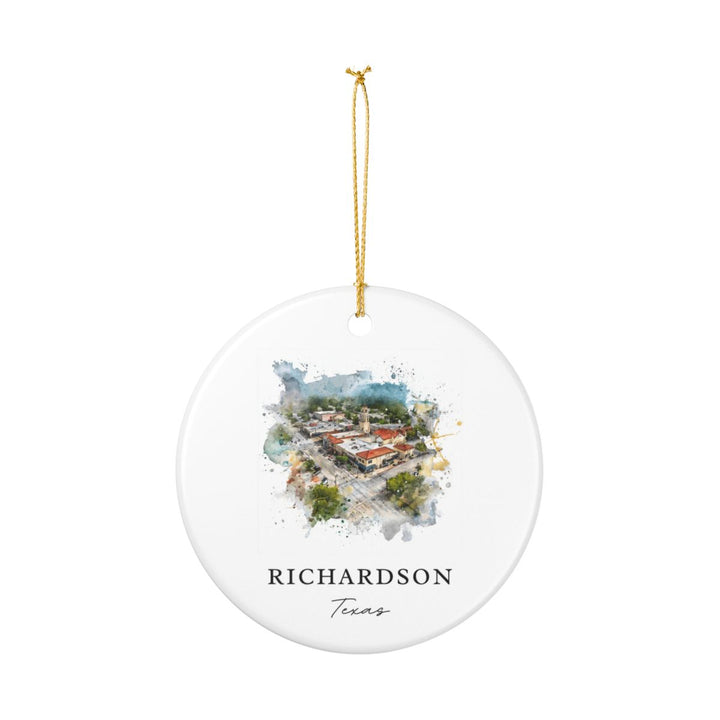 Richardson Texas Ornament: Unique Richardson Souvenir, Richardson Texas Xmas Decor, and Authentic Richardson Gift
