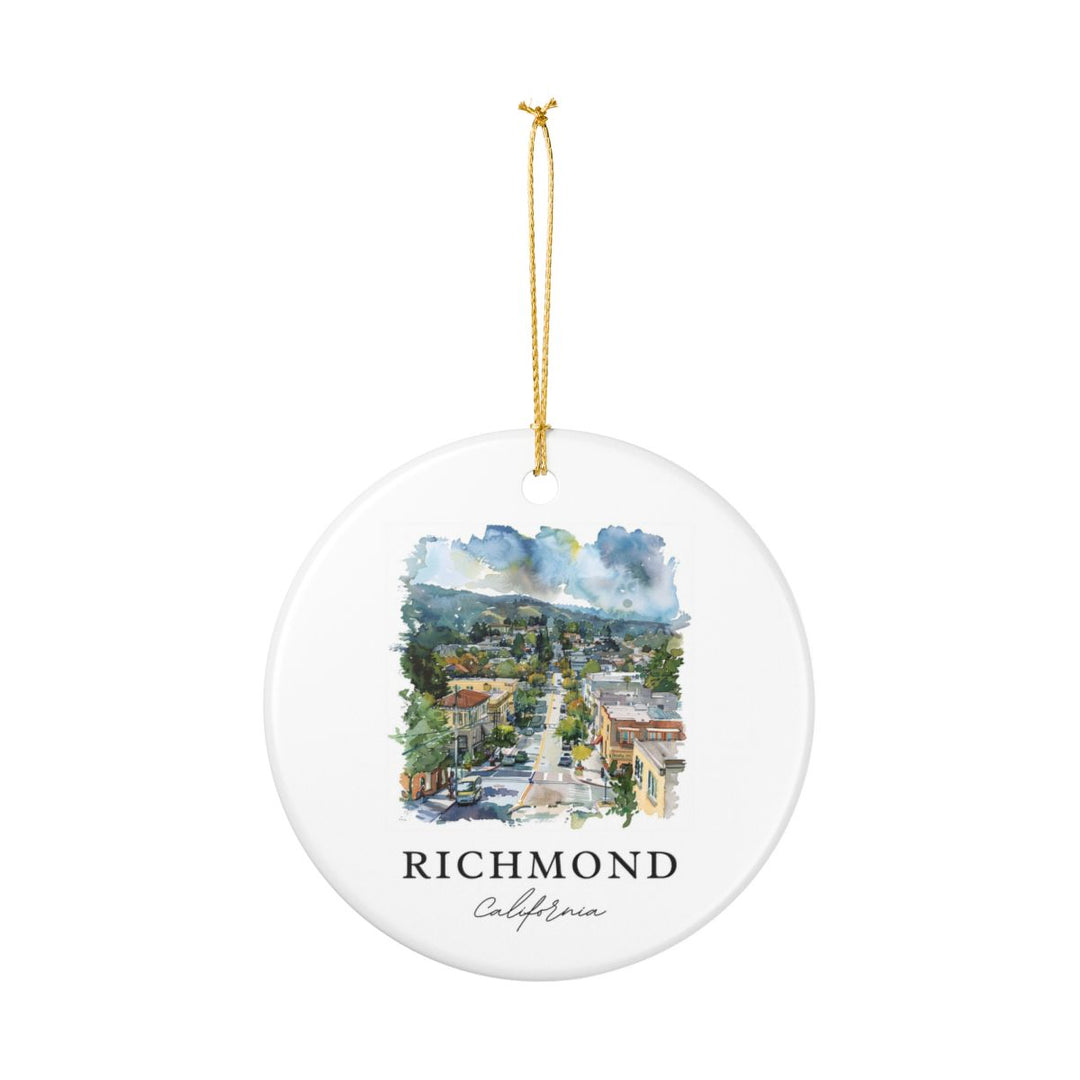 Richmond California Ornament: Unique Richmond California Souvenir, Richmond California Xmas Decor, and Authentic Richmond California Gift