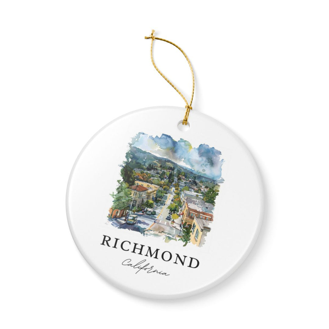 Richmond California Ornament: Unique Richmond California Souvenir, Richmond California Xmas Decor, and Authentic Richmond California Gift