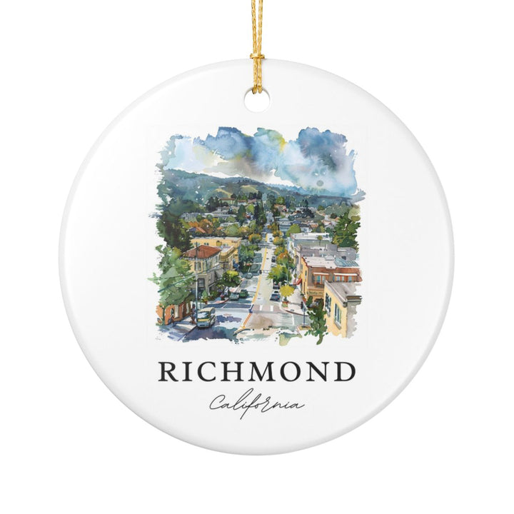 Richmond California Ornament: Unique Richmond California Souvenir, Richmond California Xmas Decor, and Authentic Richmond California Gift