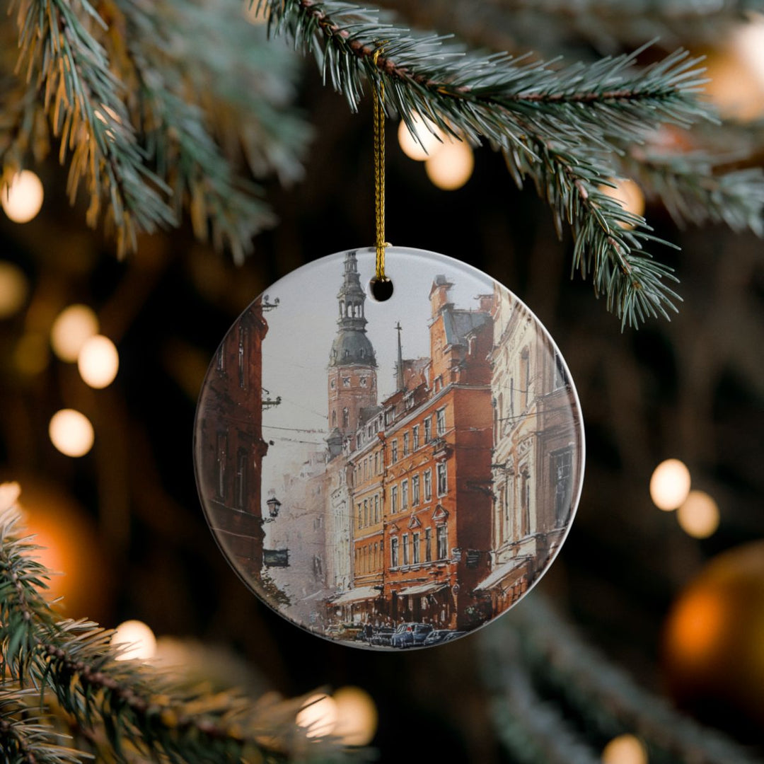 Riga Latvia Ornament: Unique Riga Souvenir, Riga Latvia Xmas Decor, and Authentic Riga Gift