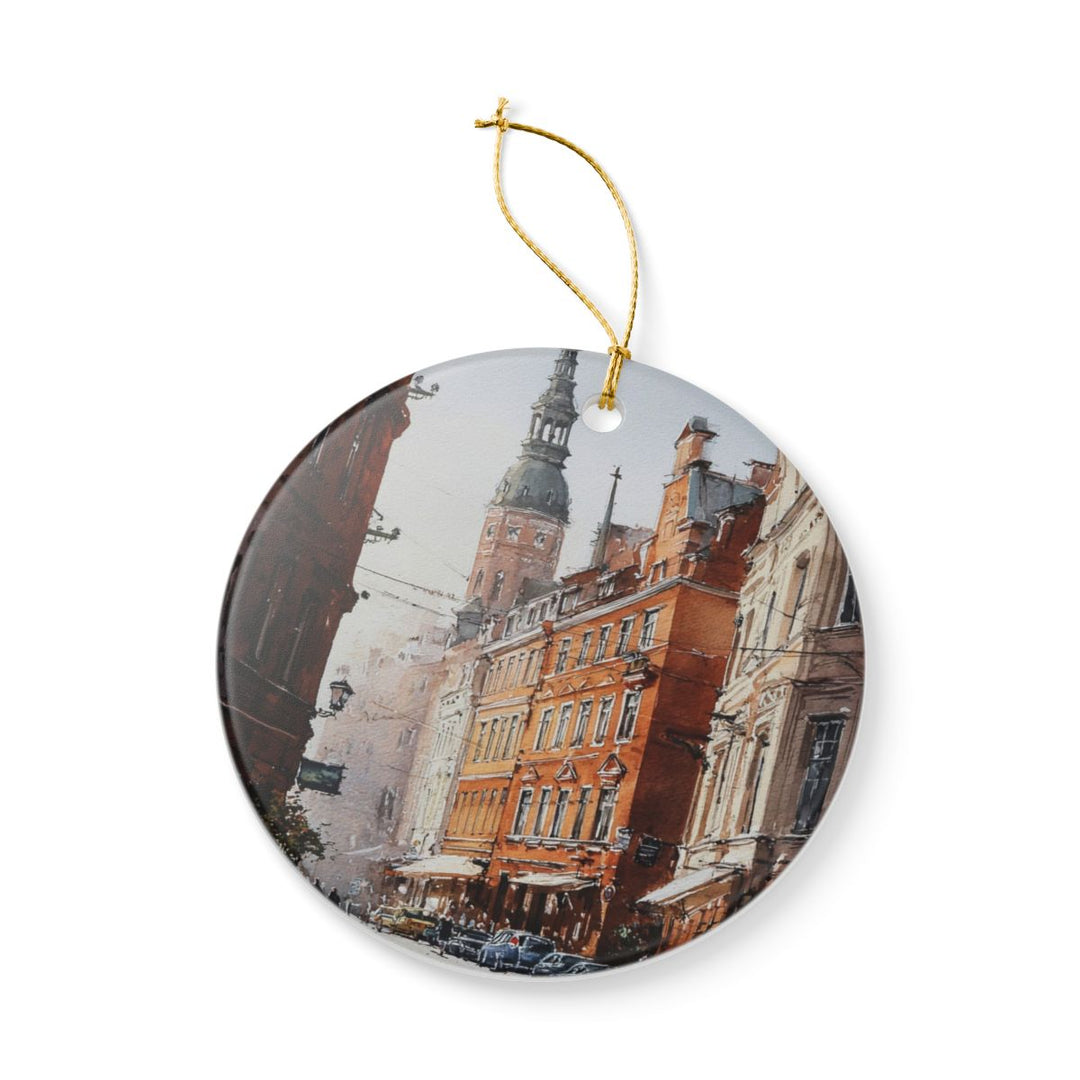 Riga Latvia Ornament: Unique Riga Souvenir, Riga Latvia Xmas Decor, and Authentic Riga Gift