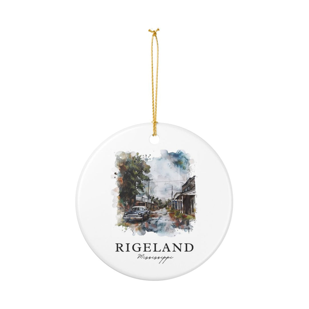 Rigeland Mississippi Ornament: Unique Rigeland Mississippi Souvenir, Rigeland Mississippi Xmas Decor, and Authentic Rigeland Mississippi Gift