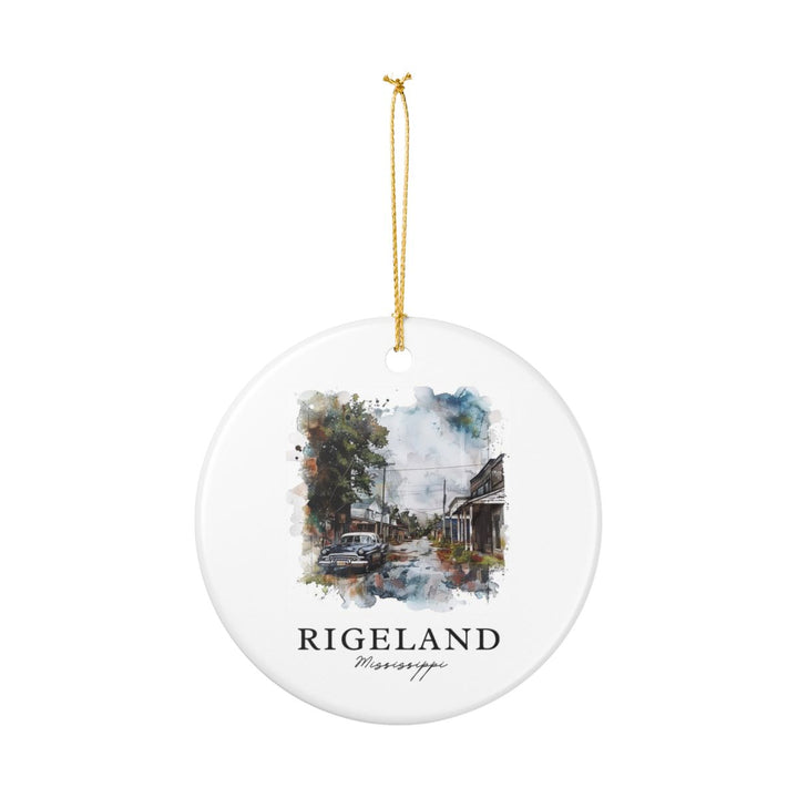 Rigeland Mississippi Ornament: Unique Rigeland Mississippi Souvenir, Rigeland Mississippi Xmas Decor, and Authentic Rigeland Mississippi Gift