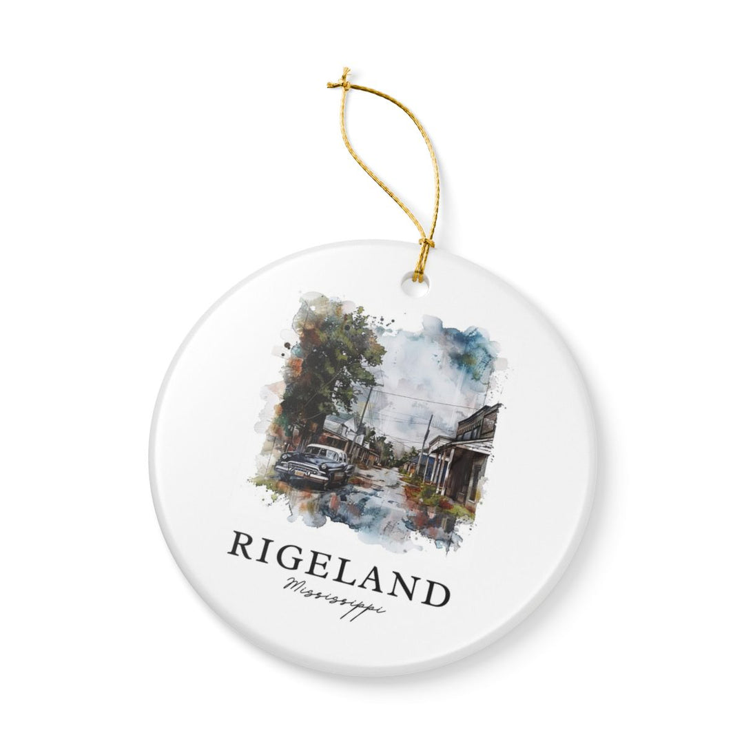 Rigeland Mississippi Ornament: Unique Rigeland Mississippi Souvenir, Rigeland Mississippi Xmas Decor, and Authentic Rigeland Mississippi Gift