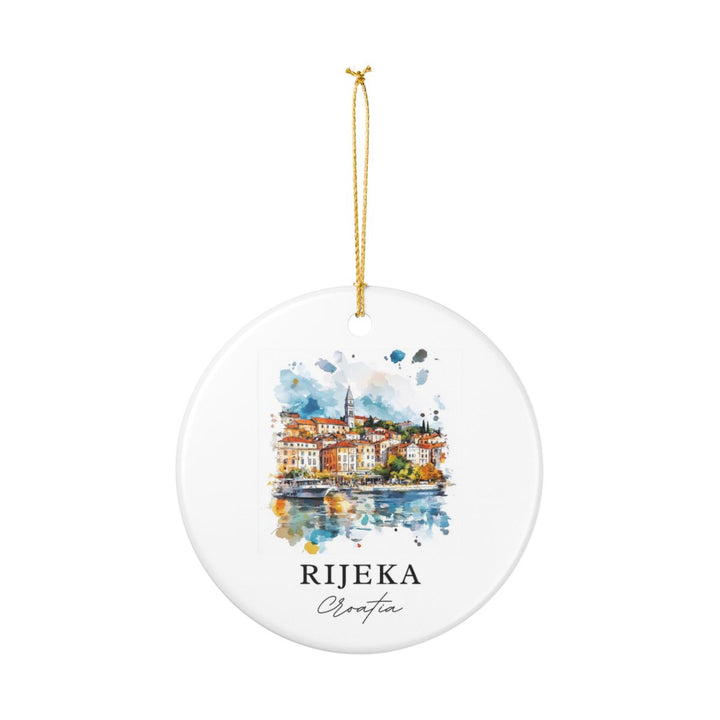 Rijeka Croatia Ornament: Unique Rijeka Souvenir, Rijeka Croatia Xmas Decor, and Authentic Rijeka Gift