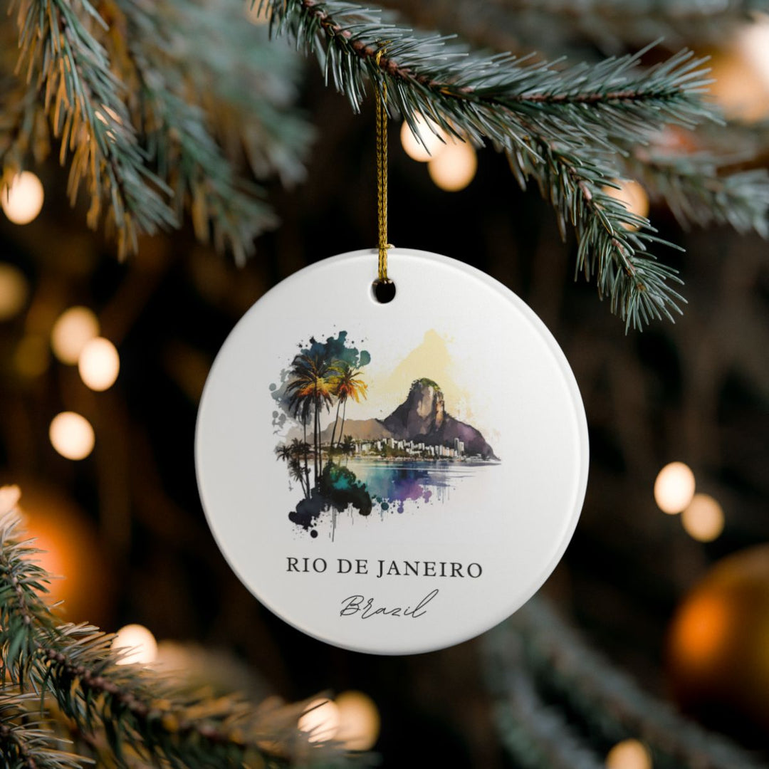 Rio DE Janeiro Ornament: Unique Rio DE Janeiro Souvenir, Rio DE Janeiro Xmas Decor, and Authentic Rio DE Janeiro Gift