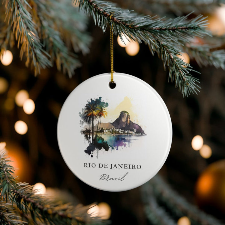 Rio DE Janeiro Ornament: Unique Rio DE Janeiro Souvenir, Rio DE Janeiro Xmas Decor, and Authentic Rio DE Janeiro Gift