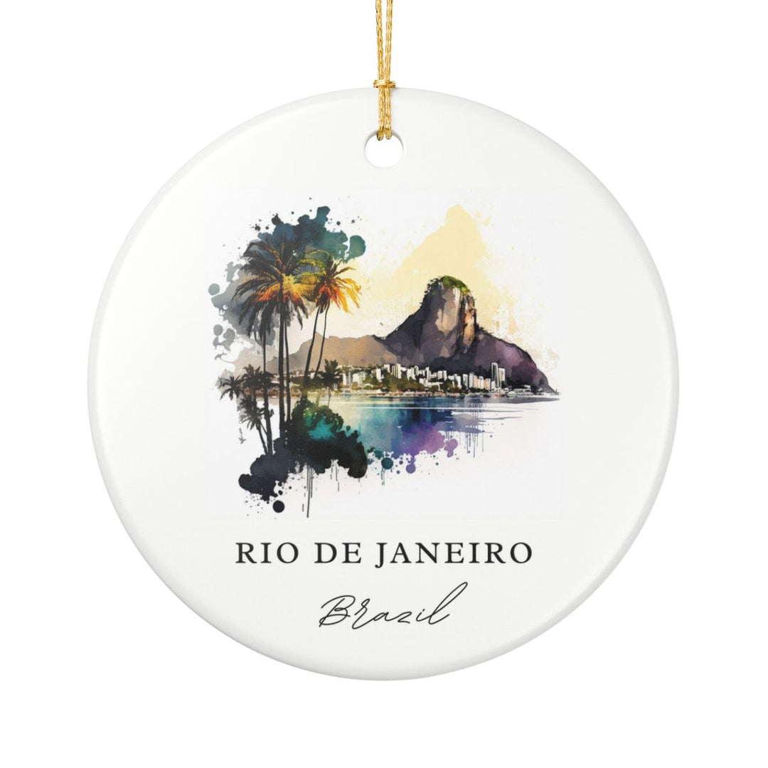 Rio DE Janeiro Ornament: Unique Rio DE Janeiro Souvenir, Rio DE Janeiro Xmas Decor, and Authentic Rio DE Janeiro Gift