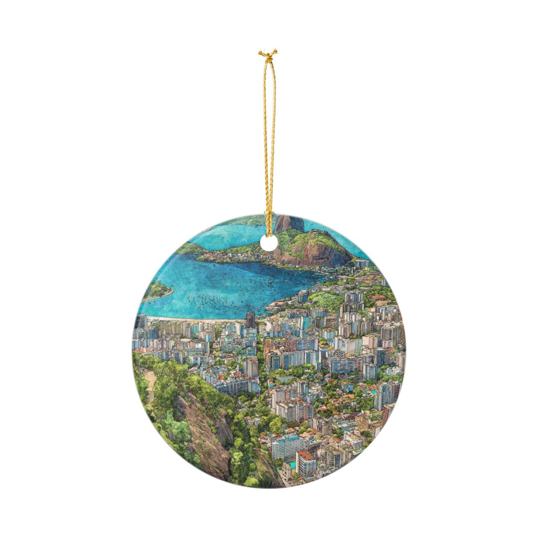 Rio DE Janeiro Ornament: Unique Rio DE Janeiro Souvenir, Rio DE Janeiro Xmas Decor, and Authentic Rio DE Janeiro Gift