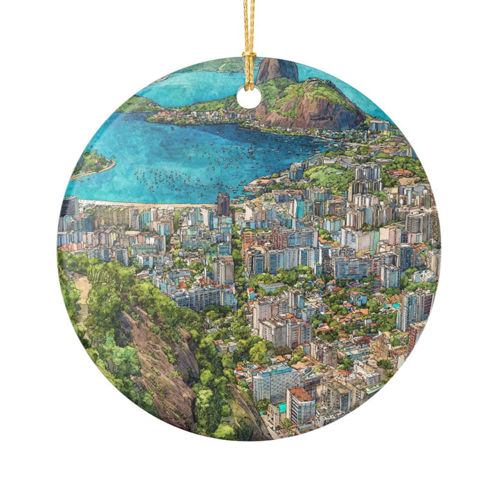 Rio DE Janeiro Ornament: Unique Rio DE Janeiro Souvenir, Rio DE Janeiro Xmas Decor, and Authentic Rio DE Janeiro Gift