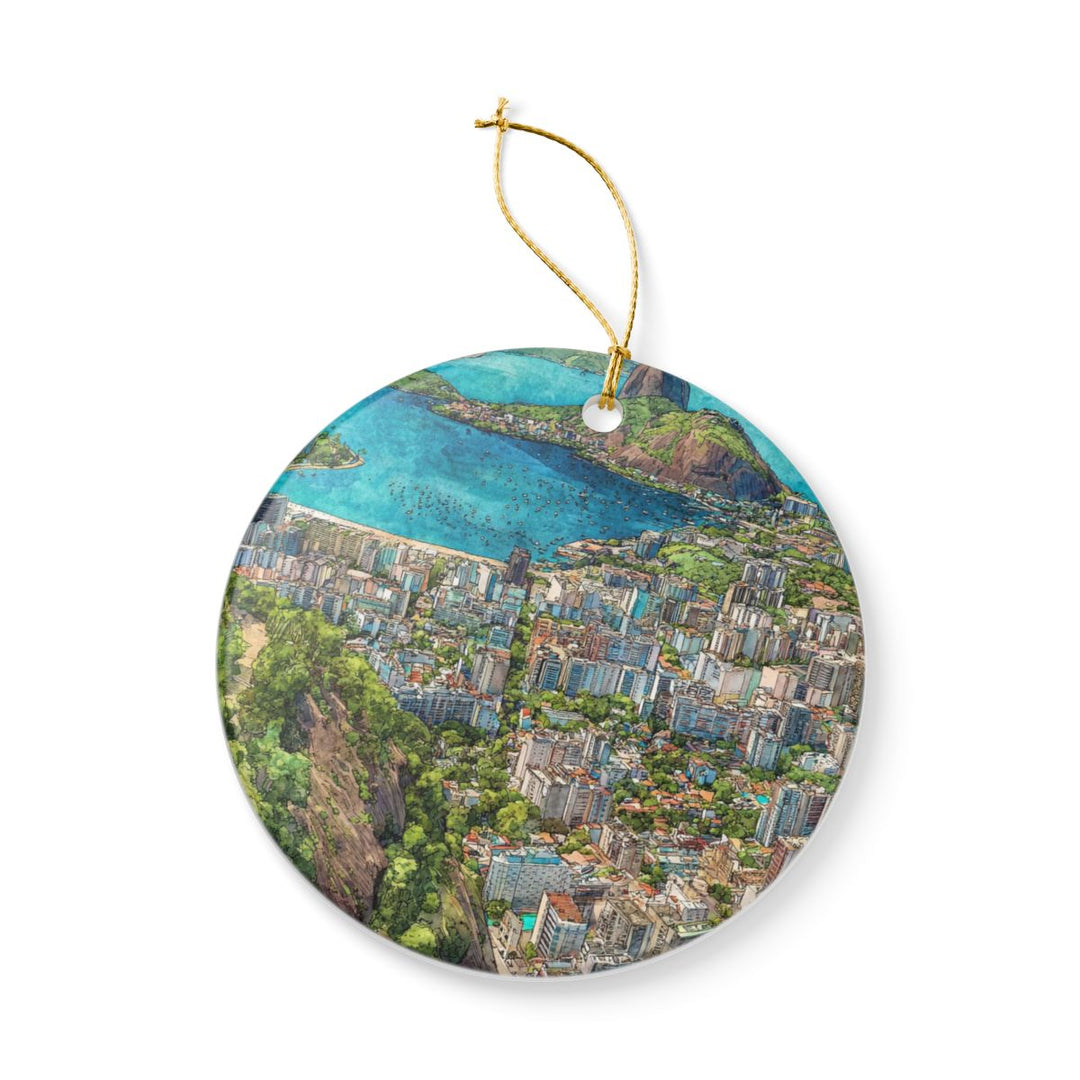 Rio DE Janeiro Ornament: Unique Rio DE Janeiro Souvenir, Rio DE Janeiro Xmas Decor, and Authentic Rio DE Janeiro Gift