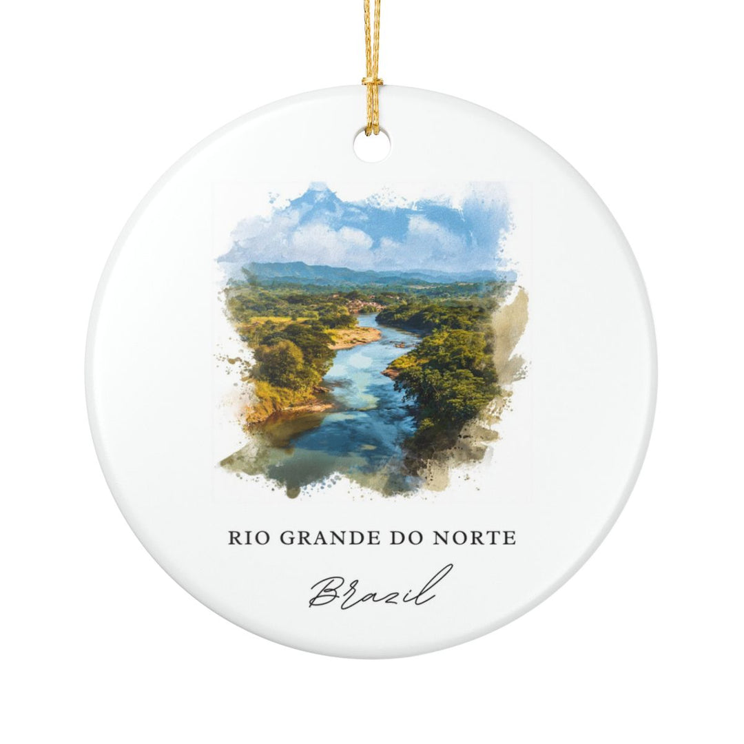 Rio Grande Do Norte Brazil Ornament: Unique Rio Grande Do Norte Souvenir, Rio Grande Do Norte Xmas Decor, and Authentic Rio Grande Do Norte Gift