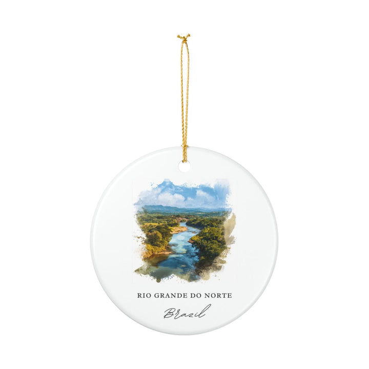 Rio Grande Do Norte Brazil Ornament: Unique Rio Grande Do Norte Souvenir, Rio Grande Do Norte Xmas Decor, and Authentic Rio Grande Do Norte Gift