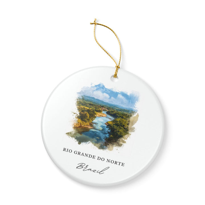 Rio Grande Do Norte Brazil Ornament: Unique Rio Grande Do Norte Souvenir, Rio Grande Do Norte Xmas Decor, and Authentic Rio Grande Do Norte Gift