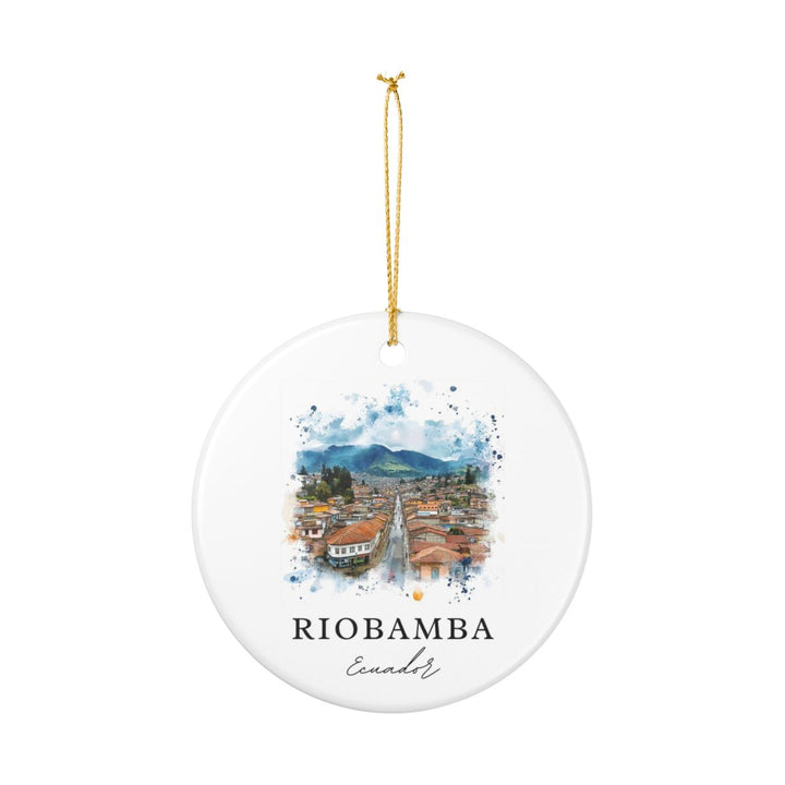Riobamba Ecuador Ornament: Unique Riobamba Souvenir, Riobamba Ecuador Xmas Decor, and Authentic Riobamba Gift