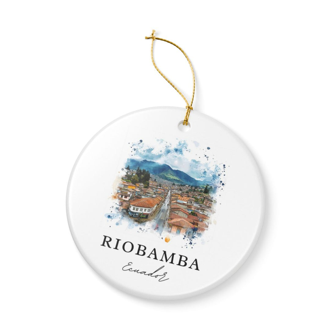 Riobamba Ecuador Ornament: Unique Riobamba Souvenir, Riobamba Ecuador Xmas Decor, and Authentic Riobamba Gift