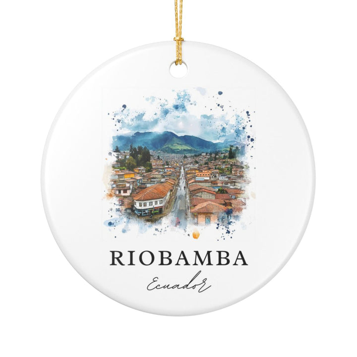 Riobamba Ecuador Ornament: Unique Riobamba Souvenir, Riobamba Ecuador Xmas Decor, and Authentic Riobamba Gift