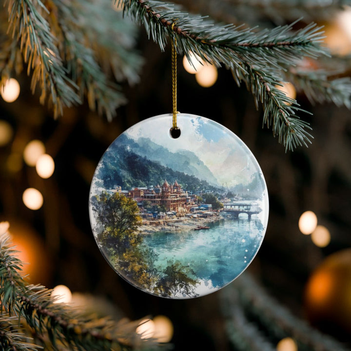 Rishikesh India Ornament: Unique Rishikesh Souvenir, Rishikesh India Xmas Decor, and Authentic Rishikesh Gift