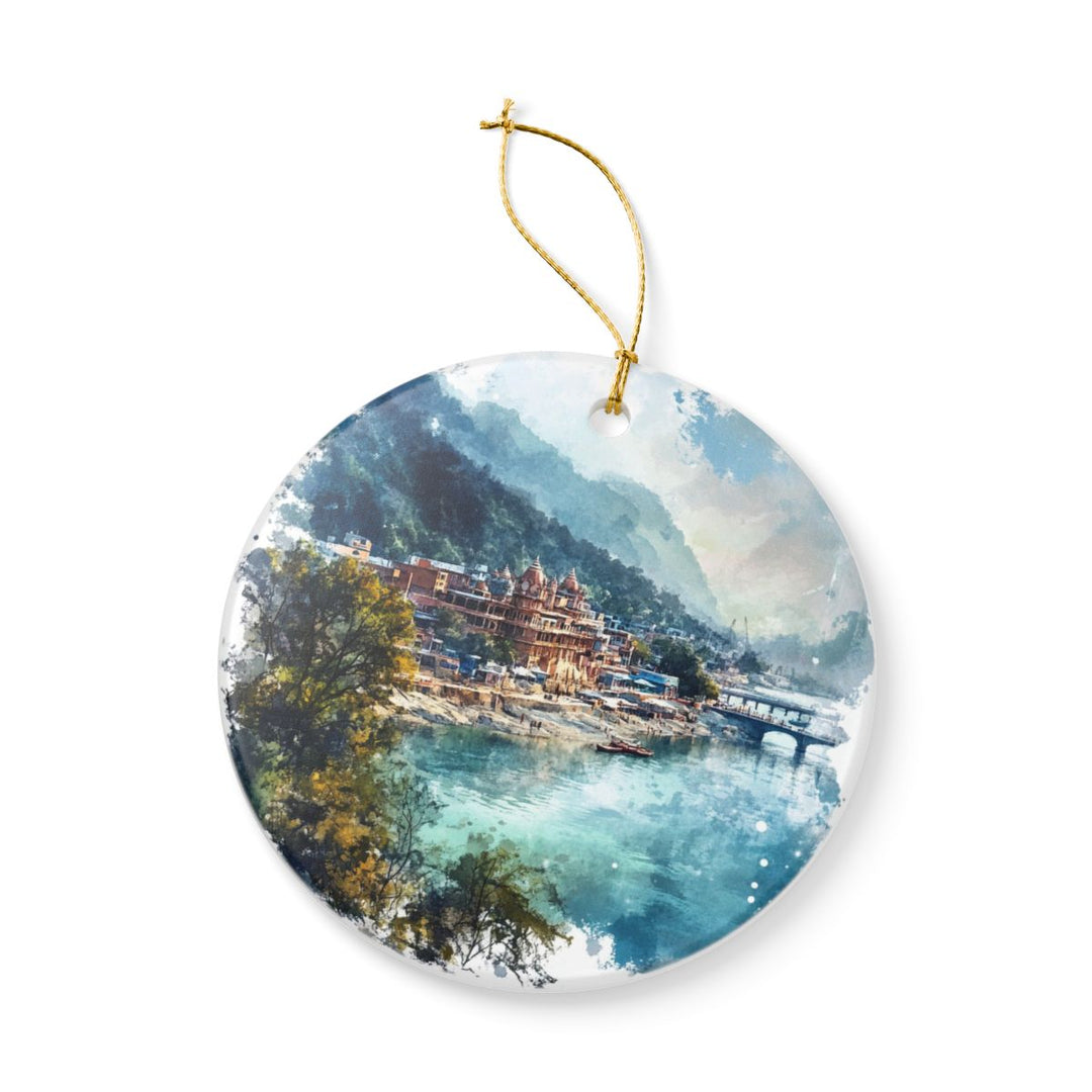 Rishikesh India Ornament: Unique Rishikesh Souvenir, Rishikesh India Xmas Decor, and Authentic Rishikesh Gift